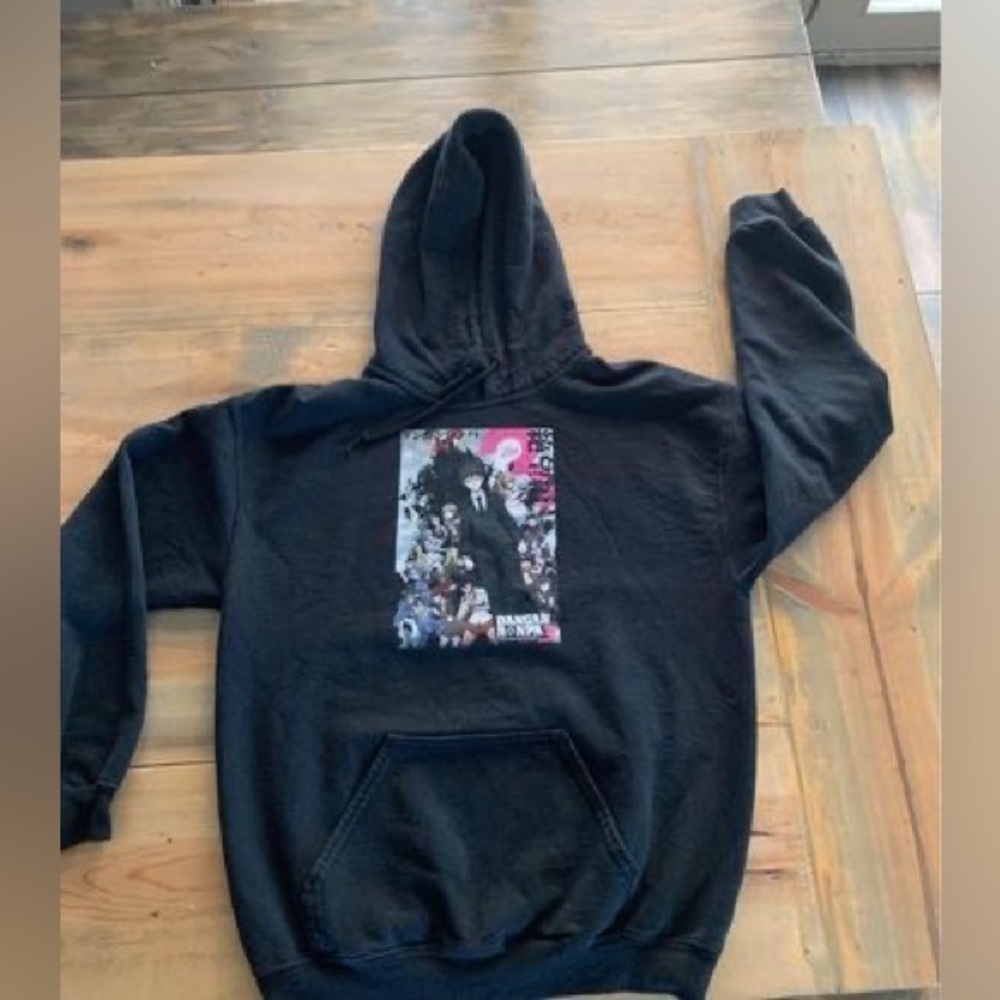 Men’s Medium, ANIME Danganronpa, Black Hoodie Like New